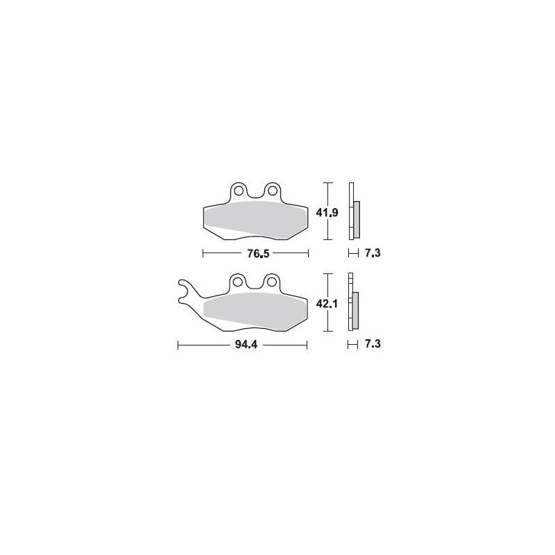 Front brake pads Braking 770SM1 770SM1 Braking Brake pads and brake caliper