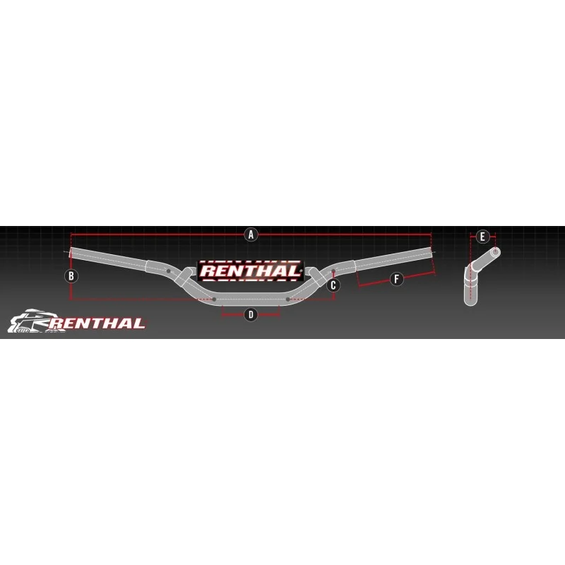 Manubrio Renthal 36mm R-Works Fatbar 36 RENFAT36