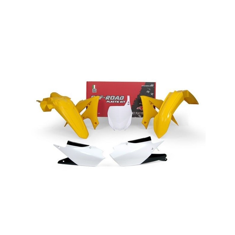 Kit plastiche Racetech Yamaha YZF 250 19- YZF 450 18- Giallo Bianco R-KITYZF-GY0-518 Racetech Plastik kit