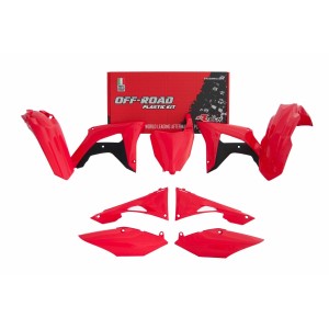 Kit plastiche Racetech Honda CRF 250 18-21/CRF 450 17-20 Rosso-Nero R-KITCRF-RWE-519