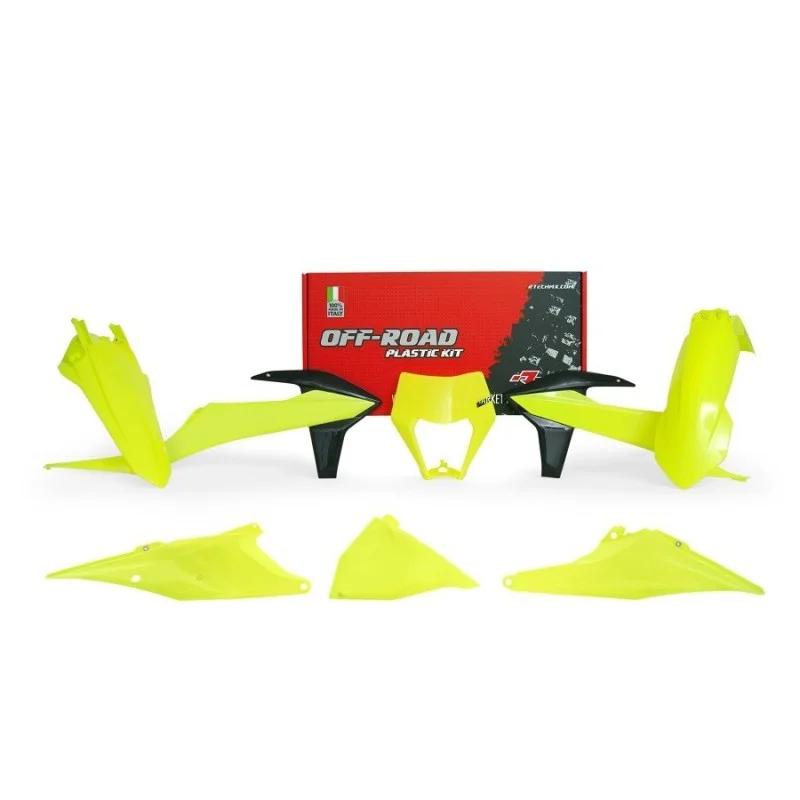 Kit plastiche Racetech enduro Ktm EXC 20- giallo fluo R-KITKTM-GF0-520