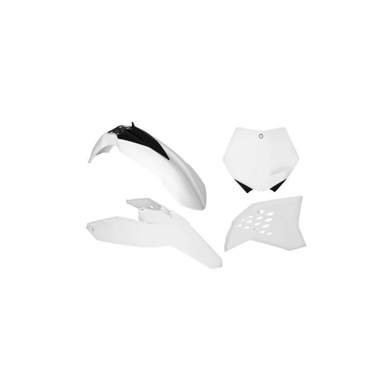 Kit plastiche Racetech KTM EXC-EXCF 08-11 bianco R-KITKTM-BN0-505