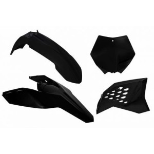 Kit plastiche Racetech KTM EXC-EXCF 08-11 nero R-KITKTM-NR0-505
