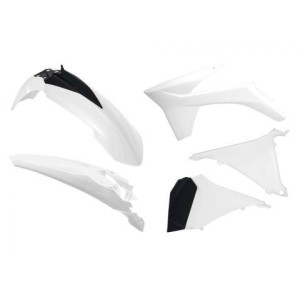 Kit plastiche Racetech KTM EXC-EXCF 12-13 bianco-nero R-KITKTM-BN0-412