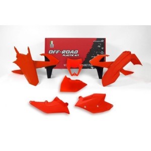 Kit plastiche Racetech KTM EXC-EXCF 17-19 arancione fluo R-KITKTM-AN0-517