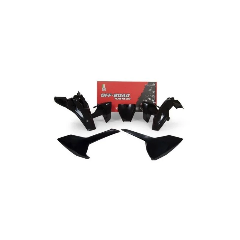 Kit plastiche Racetech Husqvarna- TC 85 18- nero R-KITHSQ-NR0-585