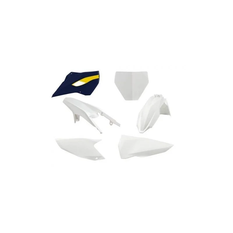 Kit plastiche Racetech Husqvarna- TC/FC 14-15 bianco-blu R-KITHSQ-OEM-588 Racetech Kits plastique