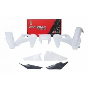 Kit plastiche Racetech Husqvarna- TE/FE 20- bianco-grigio R-KITHSQ-OEM-520