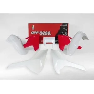 Kit plastiche Racetech Husqvarna- TE/FE 17-19 rosso-bianco R-KITHSQ-RQ0-517