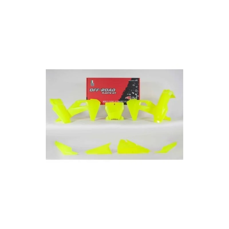 Kit plastiche Racetech Husqvarna- TC/FC 19- giallo fluo R-KITHSQ-GF0-599
