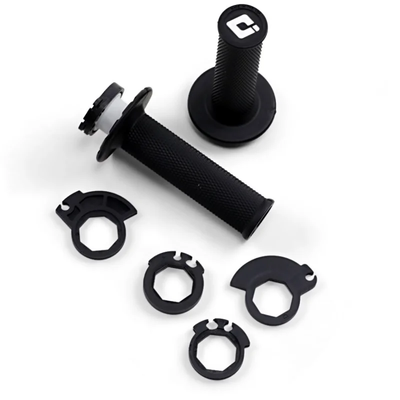 Manopole ODI V2 Lock On lisce 2-4 tempi nero 06302545