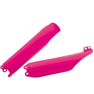 Fork protectors - Honda CR 90-07 CRF 04-18 CRF-X 05- color rosa neon R-PSCR0FU0003 Rtech Separate plastic parts
