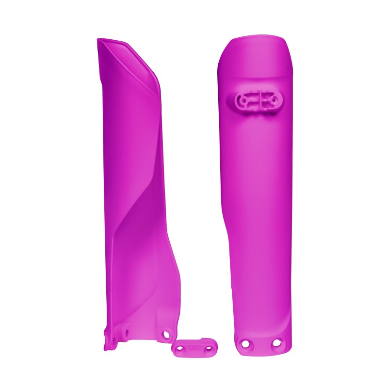 Fork protectors - SX/TC/SXF/FC 15- EXC/TE/EXCF/FE 16- color rosa fluo R-PSHSQFU0016 Rtech Separate plastic parts