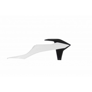 Ouïes de Radiateur radiatore Rtech -Ktm SX/SXF 19- EXC/EXCF 20- blanc-noir