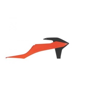 Ouïes de Radiateur radiatore Rtech -Ktm SX/SXF 19- EXC/EXCF 20- arancione-noir