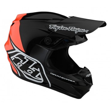 Helmet Youth Troy lee Designs GP Block black/orange 10458200 Troy lee Designs Kids Motocross Helmets