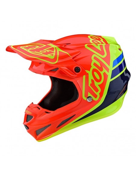 Helmet Helmet TLD Troy Lee Designs 2020 SE4 Composito Silhouette orange/yellow 10575701 Troy lee Designs Helme