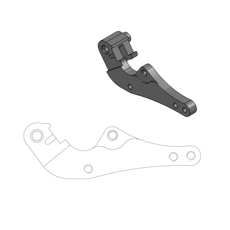 RELOCATION BRACKET BRAKE CALIPER SM 320MM | Ktm - Husqvarna - GasGas