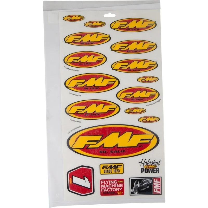 Foglio adesivi con logo FMF