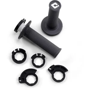 Manopole ODI V2 Lock On lisce 2-4 tempi grigio