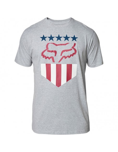 T-shirt Fox Freedom Shield Grey Fox