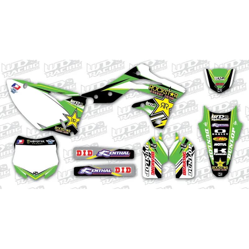 Graphics Kit Kawasaki ROCKSTAR WDGRockKaw  KAWASAKI