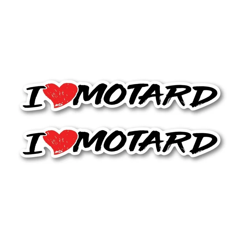 Adesivo parafango anteriore -I love motard- (2 pezzi)