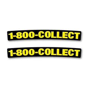 Adesivo parafango anteriore -1-800-Collect- (2 pezzi)