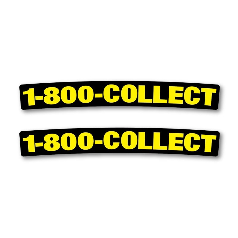 Front fender decal-1-800-Collect- (2 pcs)
