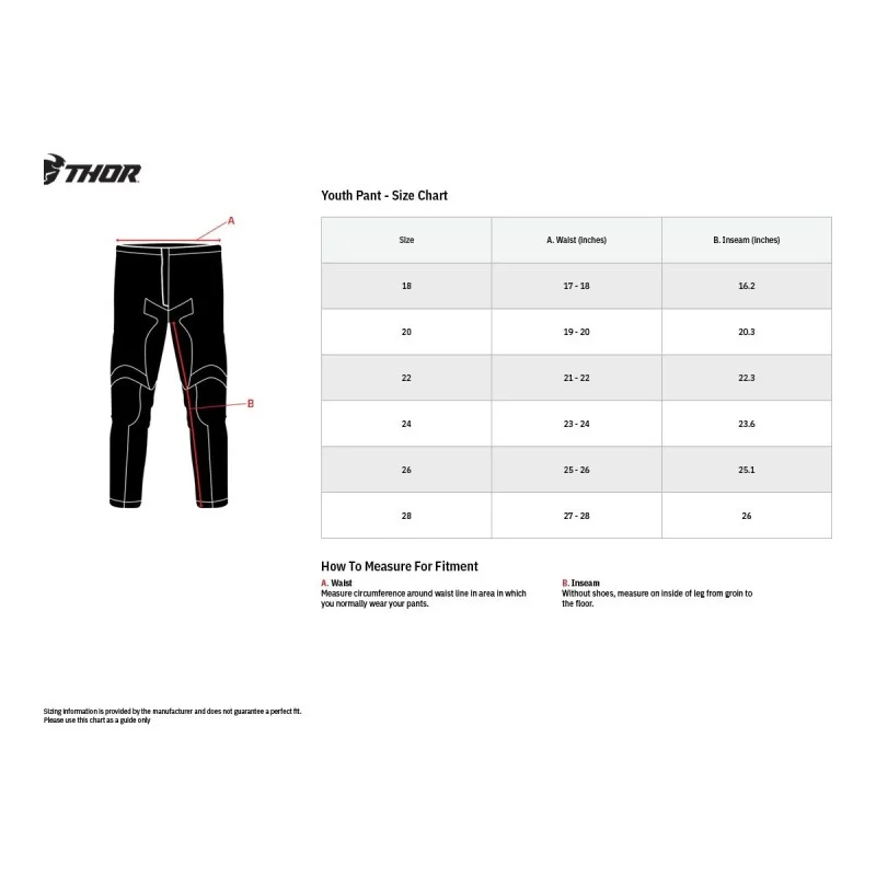 Pantalone Bambino Thor Sector Nero/Bianco