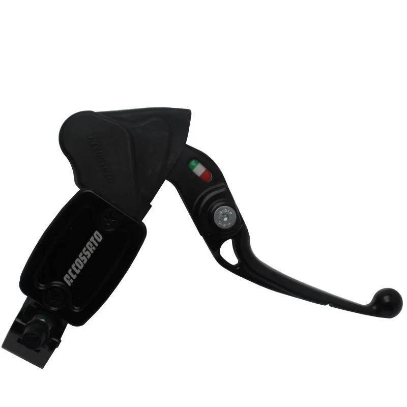 Pompa freno radiale Accossato diametro 10 con leva snodata per offroad-scooter-pitbike