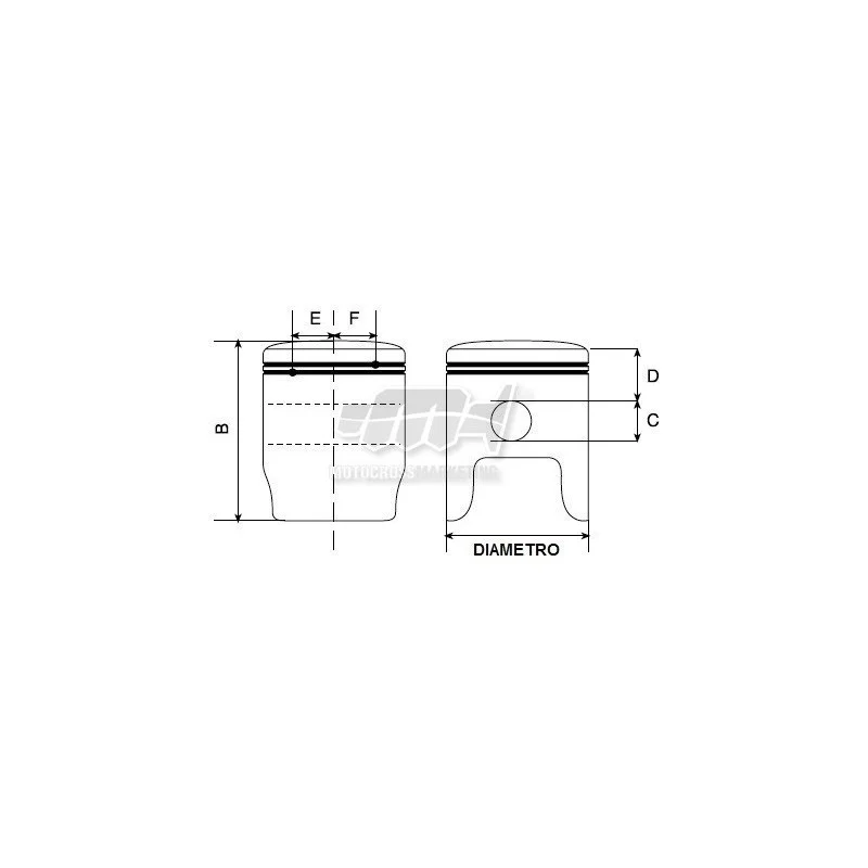 Piston Kit Prox Honda CR 125 2004