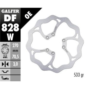 Disque de frein Galfer 270mm-TM MX/EN/SMR