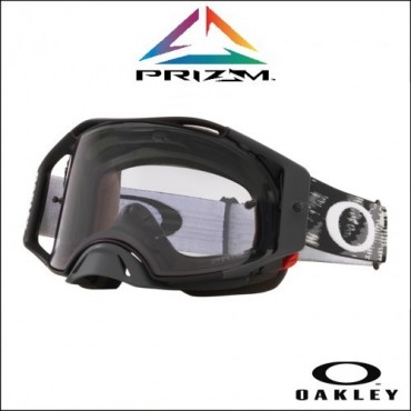 Occhiale I maschera Oakley Airbrake MX Matte Black con lente Prizm 7046-A0