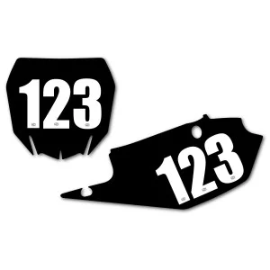 Race Numer 13.0 x 7.0 cm blanc 3 Pcs