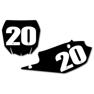 Race Number 14.0 x 11.0 cm weiss 3 pcs