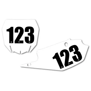 Numero Gara adesivo 13.0 x 7.0 cm 3 Pz Nero