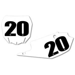 Numero Gara adesivo 14.0 x 11.0 cm 3 pz Nero