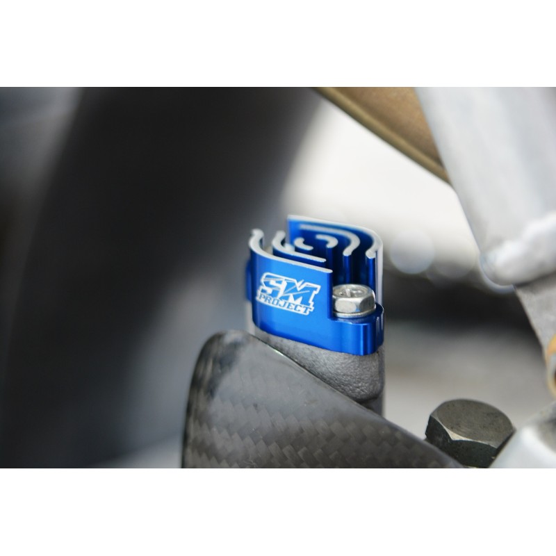 Rear master cylinder oil cover Nissin SM-Project blue