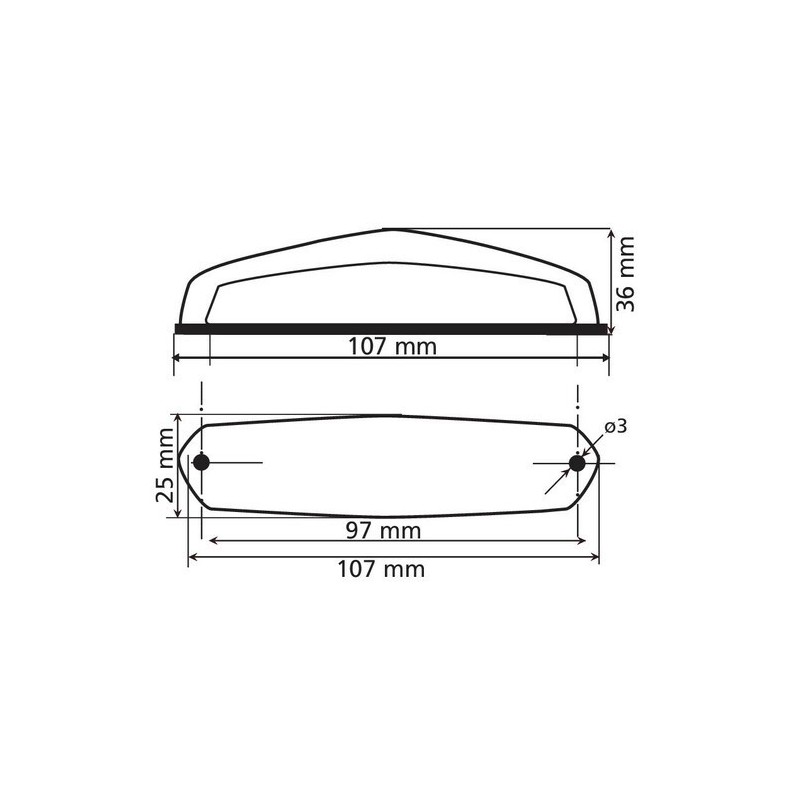 Hirox, Led tail light, 12V