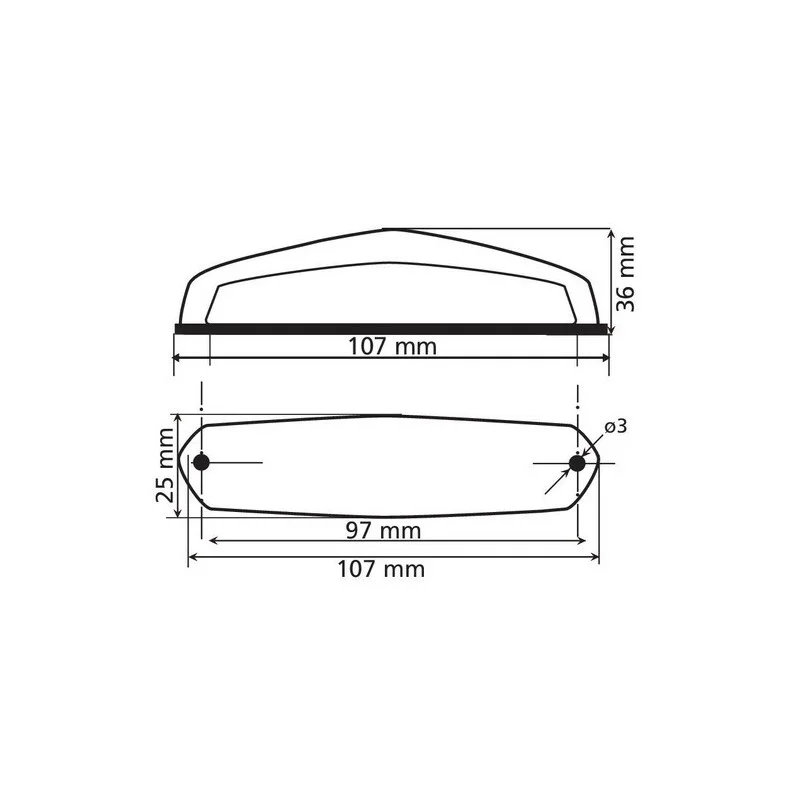 Hirox, Led tail light, 12V