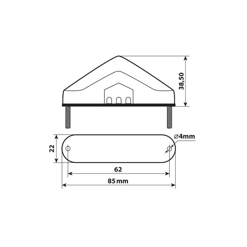Fanale posteriore Nova 12v
