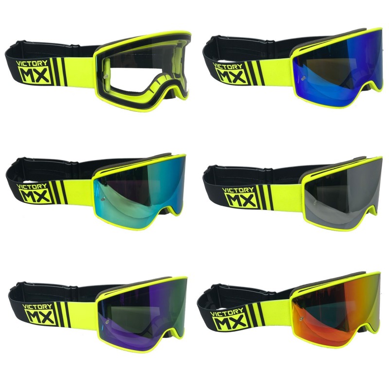 Masque VictoryMX flo jaune-noir