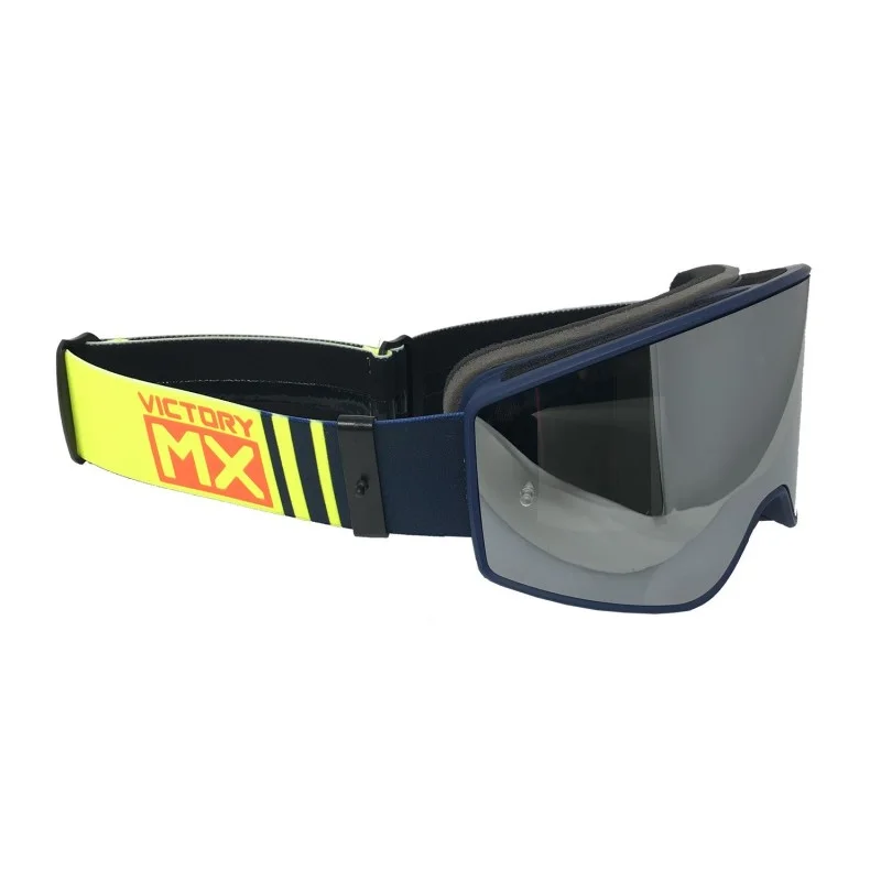 Maschera VictoryMX blau-giallo fluo