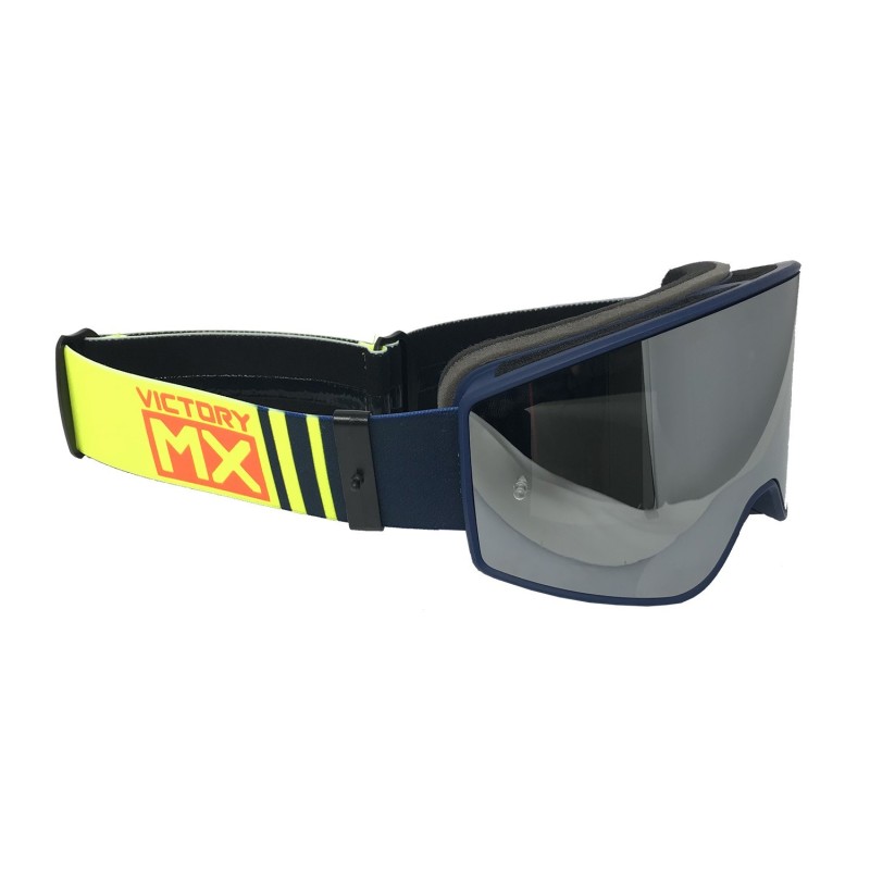 Masque VictoryMX bleu-jaune fluo