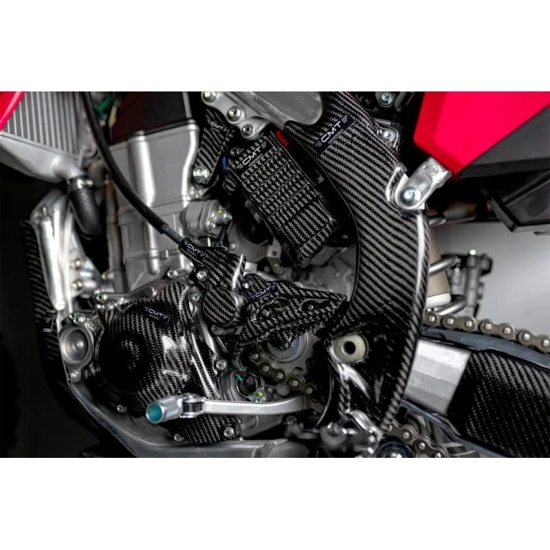 Carbon front sprocket guard CMT-Honda CRF 450 2021-