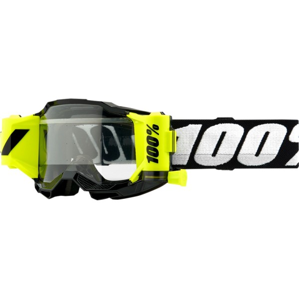 Goggles 100% Accuri 2 Youth with Forecast roll off Black 26012863 100% Kids Motocross Goggles