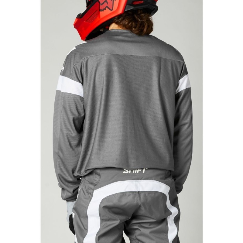 Crossshirt Shift weiss Label Void grau/weiss