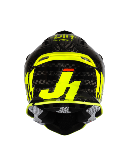 Helmet Just 1 Pro Racer Fluo Yellow Carbon Gloss Just 1
