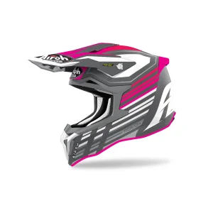 Casque Cross Airoh Strycker Pink Matt